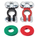 2PCS Car Battery Terminal Clamps Connectors Positive Negative Top 3, Black. Fixed Price $15.99.