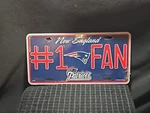 New England Patriots Metal Plate Nfl Licensed Tag Express Vanity. Fixed Price $12.95.