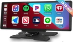 Camecho Wireless Apple Carplay Android Auto Portable Stereo 10.26 A3521. Fixed Price $62.42.