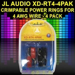 Jl Audio XD-RT4-4PAK (90473) Gauge Awg Crimpable Copper Ring Terminals Pos/neg. Fixed Price $8.88.