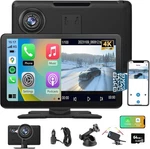 9" Carplay Screen For Portable, & Android Auto Stereo, Black. Fixed Price $89.43.