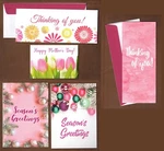Set Of 5 Breast Cancer Awareness Greeting Cards, Susan Komen Christmas/holiday. Fixed Price $5.95.