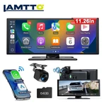 Lamtto 11.26" Portable Wireless Apple Carplay Screen With 2.5K Dash Cam. Fixed Price $109.99.
