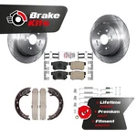 Rear Disc Rotors Ceramic Pads Parking Shoes Hardware Kit For 2007-2012 Acura Rdx. Fixed Price $133.04.
