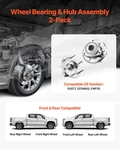 2PCS Front/rear Wheel Bearing & Hub Assembly Fit For 2016-2017 Buick Enclave Con. Fixed Price $118.93.