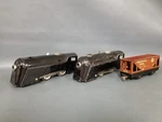 Two Untested Vtg Marx Commodore Vanderbilt Electric Toy Engine Locomotives + Car. Fixed Price $39.99.