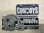 Wincraft Nfl Dallas Cowboy Decals Lot - License Plate + Locker Room Of 2. Fixed Price $48.87.