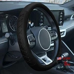 Universal Fit 15 Inch Genuine Leather With Lace-up Detailing Steering Black. Fixed Price $33.71.