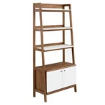 Modway Bixby Display Case 33" Bookshelf Walnut White. Fixed Price $297.70.