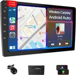 9" Double Din Stereo - 2+64GB Wireless Apple Carplay & Android Auto, Hd Touc. Fixed Price $150.99.