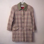 Vintage Lilli Ann Collections Plaid Wool Houndtooth Swing Car Coat Size Xl. Fixed Price $137.70.