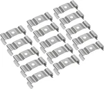 Uxcell T8 Fixture Clips Bracket Steel Holder 15PK. Fixed Price $12.30.