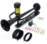 12V 150DB Air Horn With Bracket Kit, 18 Inches Chrome Zinc Single Trumpet Tru.... Fixed Price $85.39.
