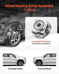Front Wheel Bearing & Hub Assembly Fit For 2021 Toyota 4RUNNER Base Limited Nig. Fixed Price $119.39.
