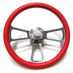 Red Chevy Hot Rod Street Steering Wheel 14" Billet Muscle Style. Fixed Price $155.82.