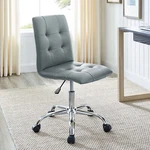 Modway Ripple Ribbed Armless Mid Back Swivel Conference Office Chair In Gray. Fixed Price $71.27.