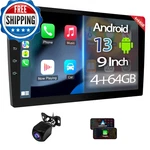 Haudio 9 Double Din Stereo Wireless Apple Carplay/android Auto Hd. Fixed Price $154.60.
