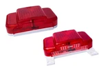 Set Of Two Peterson Mfg. Combination Tail Light &tag M457L Usa. Fixed Price $19.95.