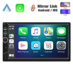 Double Din Apple Carplay Android Auto 7" Touch Screen Stereo Radio Bluetooth. Fixed Price $41.99.