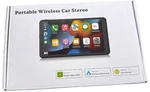 Hieha 7" Wireless Apple Carplay Stereo Portable Touch Screen Fm, Aux, Bt, Sd. Fixed Price $32.99.