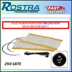 250-1870 Rostra Universal Carbon Fiber Seat Heater Kit W/ 3 Position Switch. Fixed Price $55.95.
