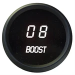 2 1/16" Universal Digital Boost Gauge White Leds Black Bezel Made In The Usa. Fixed Price $109.95.