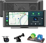 Accfly 8.1" Wireless Stereo Carplay Screen For Apple Play, Android Auto. Fixed Price $121.71.