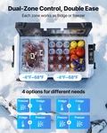 Car Refrigerator 48QT Dual Zone Portable Freezer W/ Wheels App Control. Fixed Price $316.99.