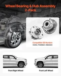 2PCS Front Wheel Bearing & Hub Assembly Fit 2018 Audi Q3 Komfort Premium Plu. Fixed Price $95.73.