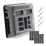 Ampper 6 Way Fuse Box W/negative Bus, Dc 12-24 Atc/ato Block With Led .... Fixed Price $16.85.