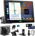 IK5 9" Wireless Carplay & Android Auto Screen With Dash Backup Cameras. Fixed Price $166.99.