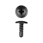 #8 X 1/2" Steel Black Phillips Washer Head Self-drilling Tek Screws 500 Pieces. Fixed Price $32.50.
