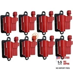 Set Of 8 Square High Energy Ignition Coil Compatible With Cadillac Chevy Gmc. Fixed Price $139.03.