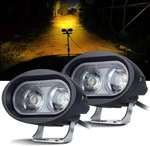 Samlight Amber Fog Lights, 2 Pack 3.5" 80W Waterproof Upgrade *no Manual. Fixed Price $48.99.