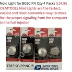 Noid Light For Bosc Pfi Qty Packs Oemtools 25141. Fixed Price $12.72.