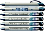 Greeting "air Force" Military Service Pens With Rotating Messages, 6 Set. Fixed Price $25.11.