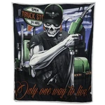 Diesel Life License DL02ONEWAY To Live Sherpa Throw 60X70. Fixed Price $42.45.
