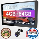 Haudio 10.1" Hd Carplay Double Din Stereo 720P Touchscreen Gps 64GB Usb. Fixed Price $125.98.