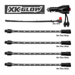 Xkglow Red Neon Accent Light With 4 8" Flex Strips. Fixed Price $51.03.