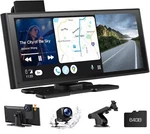 Hotpeak 9.26'' Carplay Screen For With 4K Dash Cam, 1080P Backup Camera. Fixed Price $123.27.