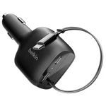 Belkin Boostcharge 75W 2-PORT Car Charger-with Retractable Usb-c Cable Black. Fixed Price $48.33.