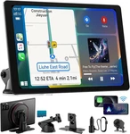 11" Extra Large Wireless Apple Carplay Screen Ultra-slim With Android Auto. Fixed Price $150.00.