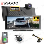 Essgoo 4K Fhd 10.26" Wireless Apple Carplay & Android Auto Dash Cam Stereo. Fixed Price $98.99.