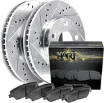 Hart Brakes Rear Silver Drilled/slotted Rotors+ceramic Pads PHCR.63182.02. Fixed Price $117.00.