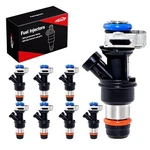 Upgraded Fuel Injectors 8PCS Compatible With Chevy Tahoe Silverado 1500. Fixed Price $95.82.
