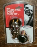 Roadpro Skull Steering Wheel Spinner W/adjustable Clamp #RPSPN11. Fixed Price $23.50.
