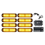 Xprite 52027-8-Y Tactical 12 Series 4.25" Amber Bolt-on Led Strobe Lights. Fixed Price $85.20.