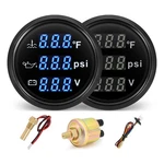 Mh Triple Gauge Set Water Temp (104 F-248 F), Oil Pressure (0-145PSI. Fixed Price $52.14.