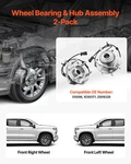 2PCS Front Wheel Bearing & Hub Assembly Fit For 2004-2007 Buick Rainier 2003-200. Fixed Price $114.36.