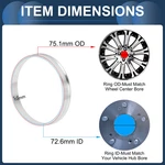Uxcell 4PCS Car Wheel Hub Centric Rings Od 75.1MM To Id 56.6/64.1/66.6/70.6/72.6. Fixed Price $47.33.